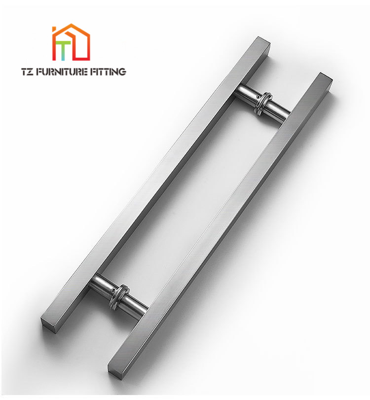 Manija H para puerta de vidrio