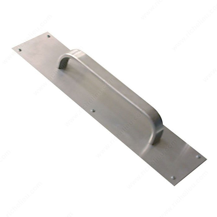 Tirador estilo placa de aluminio para puertas comerciales